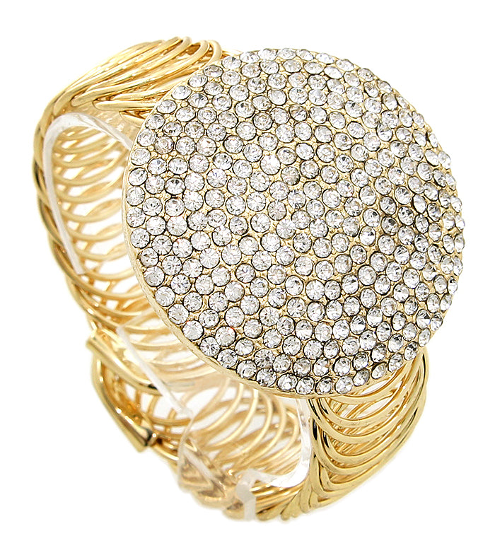 Round Statement Crystal Bracelet