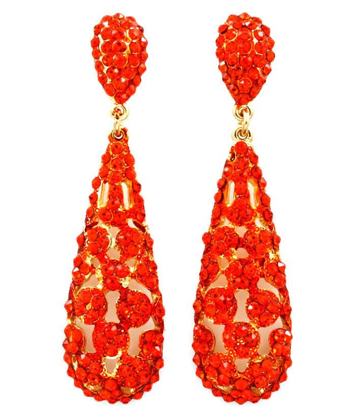 BasketBall Wives Crystal Studs Earring - Blue