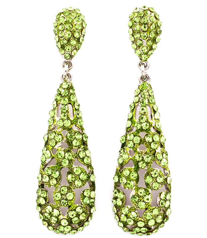 BasketBall Wives Crystal Studs Earring - Blue