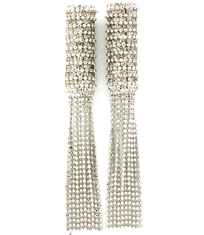 “Paris” Crystal Stone Tassel Earring