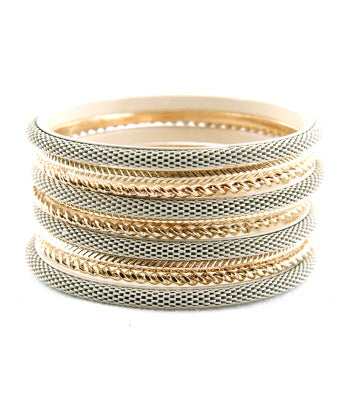 'Sexy' Stackable Bangle Bracelet - Orange