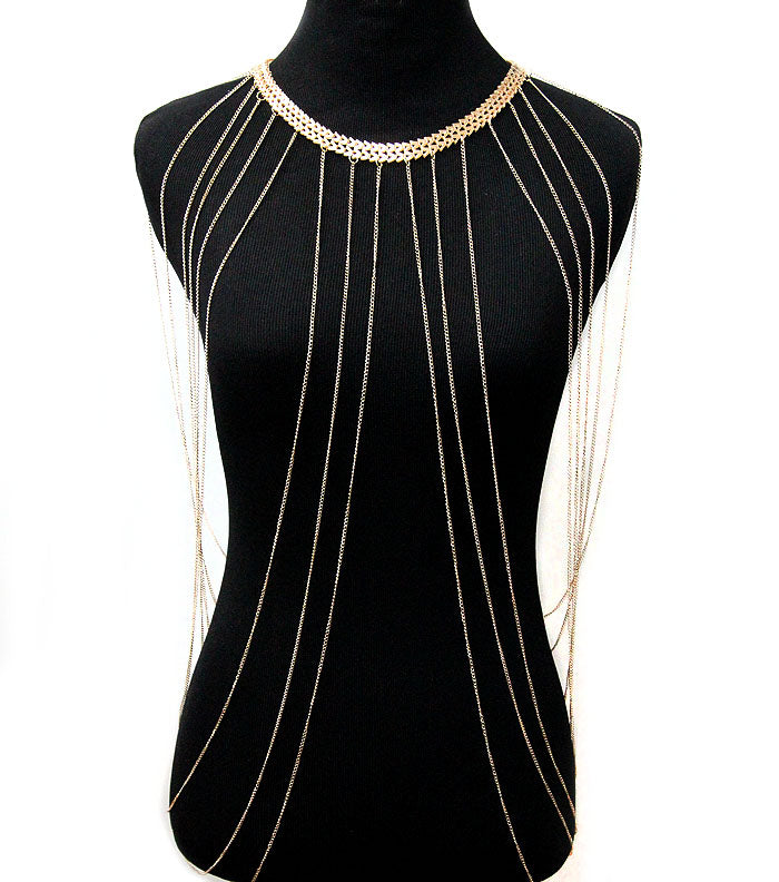 'FOXY' LAYERED DRAPED BODY CHAIN