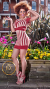 'ELISA' FITTED MINI BODYCON DRESS