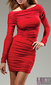 'VOGUE' LONG SLEEVE STRETCHY DRESS