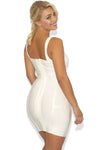 Off-White Cut Out Bandage Dress