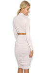 ‘Kim’ Two Piece Long Sleeve Knee Length Set