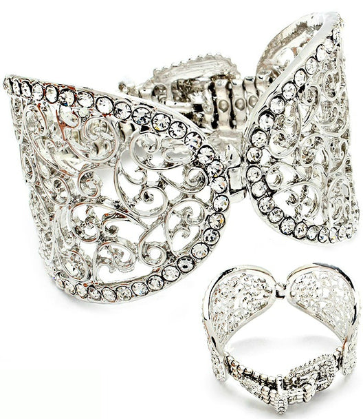 'Kate'  Crystal Stud Stretch Bracelet