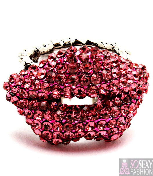 'Paris'  Crystal Stretch Statement Ring