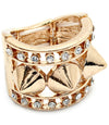 “Spike”  Crystal Stud  Stretch Ring