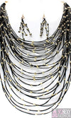 “Zara”  Layered Necklace and Earring Set