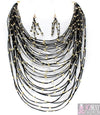 “Zara”  Layered Necklace and Earring Set