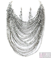 “Zara”  Layered Necklace and Earring Set