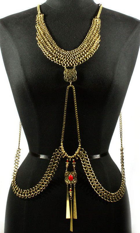 'ZITA'  ARMOUR  BODY CHAIN