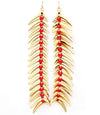 “Amber” Basketball Wives Fish Hook  Earring - Yellow