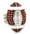 Adjustable Stretch Crystal Studs Ball Ring