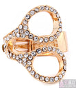 Load image into Gallery viewer, “Scissor” Adjustable Crystal Stud Ring
