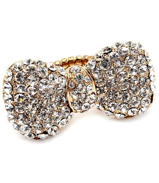 "Paris" Stretch Bow Tie Ring