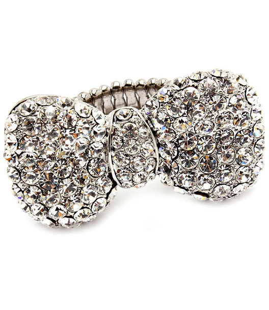 "Paris" Stretch Bow Tie Ring