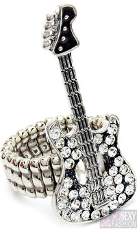 “Pop Star” Stretch Crystal Stud Ring