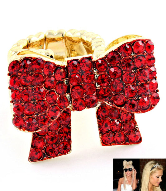 "Paris" Stretch Bow Ring