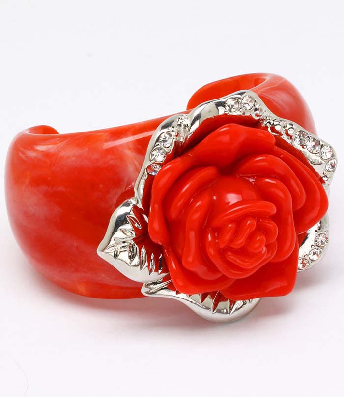 'Carmen' Coral Cuff Bracelet