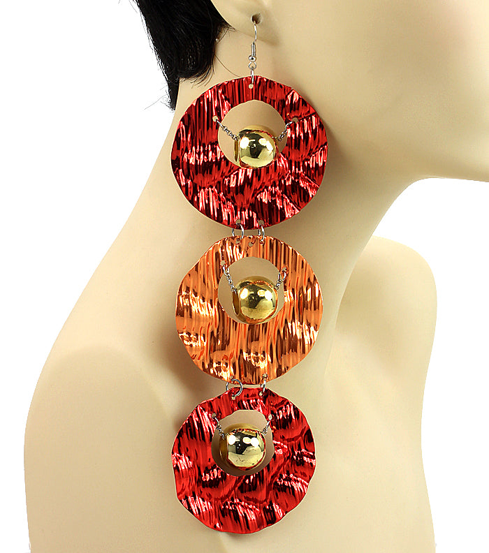 BASKETBALL WIVES FISH HOOK EARRING - YELLOW