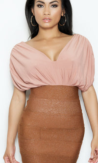 "KHLOE" 2 - FER BODYCON BANDAGE DRESS