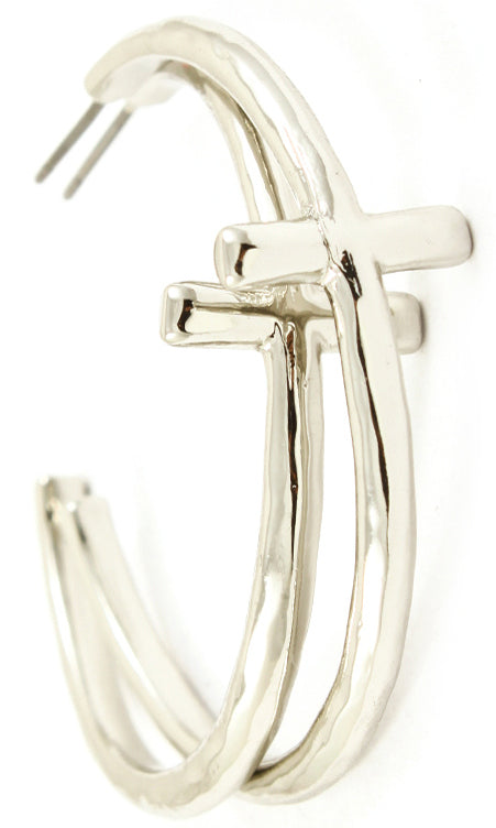 'CASSIE' Urban Glam Cross Earrings