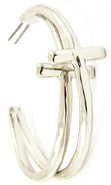 Load image into Gallery viewer, &#39;CASSIE&#39; Urban Glam Cross Earrings
