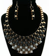 'Cleopatra'  Necklace and Earring Set - Blue