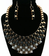 'Cleopatra'  Necklace and Earring Set - Blue