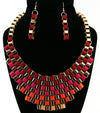 'Cleopatra'  Necklace and Earring Set - Blue