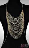 "Rihanna" Crystal Layered Body Chain
