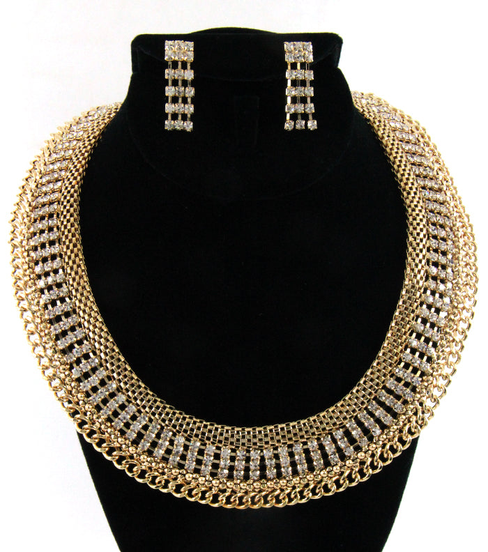 "RICH GIRL"  NECKLACE AND EARRING SET