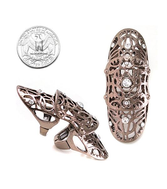 "Gaga" Stretch Crystal Bold Ring