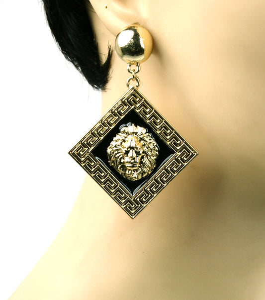 Dangle Lionhead Earrings