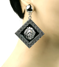Dangle Lionhead Earrings