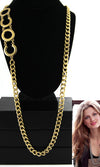 COCO  LONG CHAIN NECKLACE -  GOLD