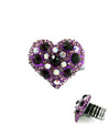 Stretch Crystal Glam Heart Ring