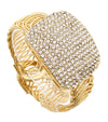Crystal Square Statement Bracelet