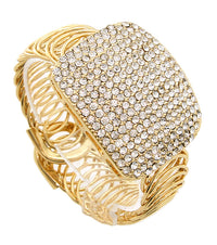 Crystal Square Statement Bracelet