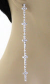 'Paris' Crystal  Cross Earrings