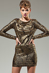 "TANIA" Long Sleeve Mini Dress