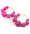 Basketball Wives Crystal Hoop Earring - Silver
