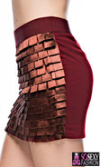 Load image into Gallery viewer, “Kylie Minogue”  Tiered Square Cut Mini Skirt
