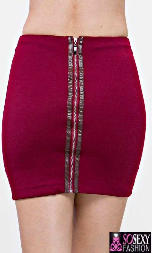 'ZINA'  BODYCON BANDAGE SKIRT  - ROYAL BLUE