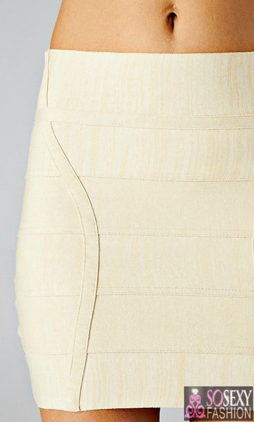 "RIRI" Fitted Bandage Mini Skirt