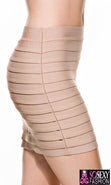 Load image into Gallery viewer, Tiered Luxe Bandage Mini Skirt
