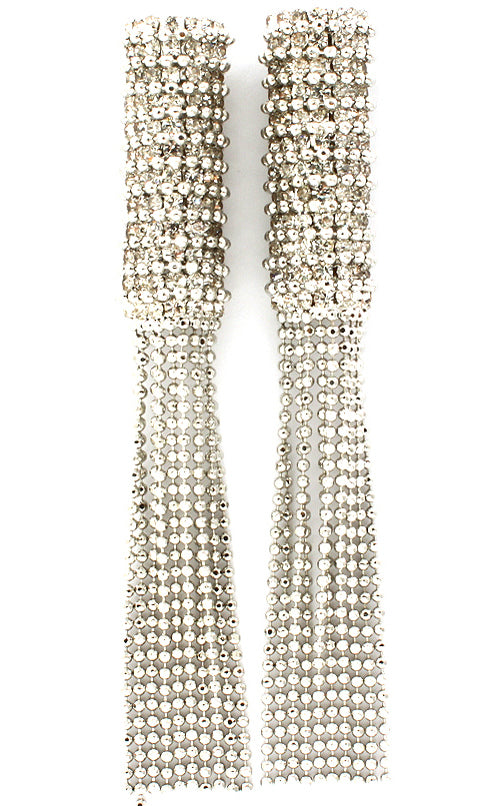 “Paris”  Crystal Stone Tassel Earring