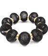 'Chloe' Crystal Mesh Stretch Bracelet  - Pink